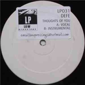 Defe - Thoughts Of You download free Defe - Thoughts Of You download mp3 flac